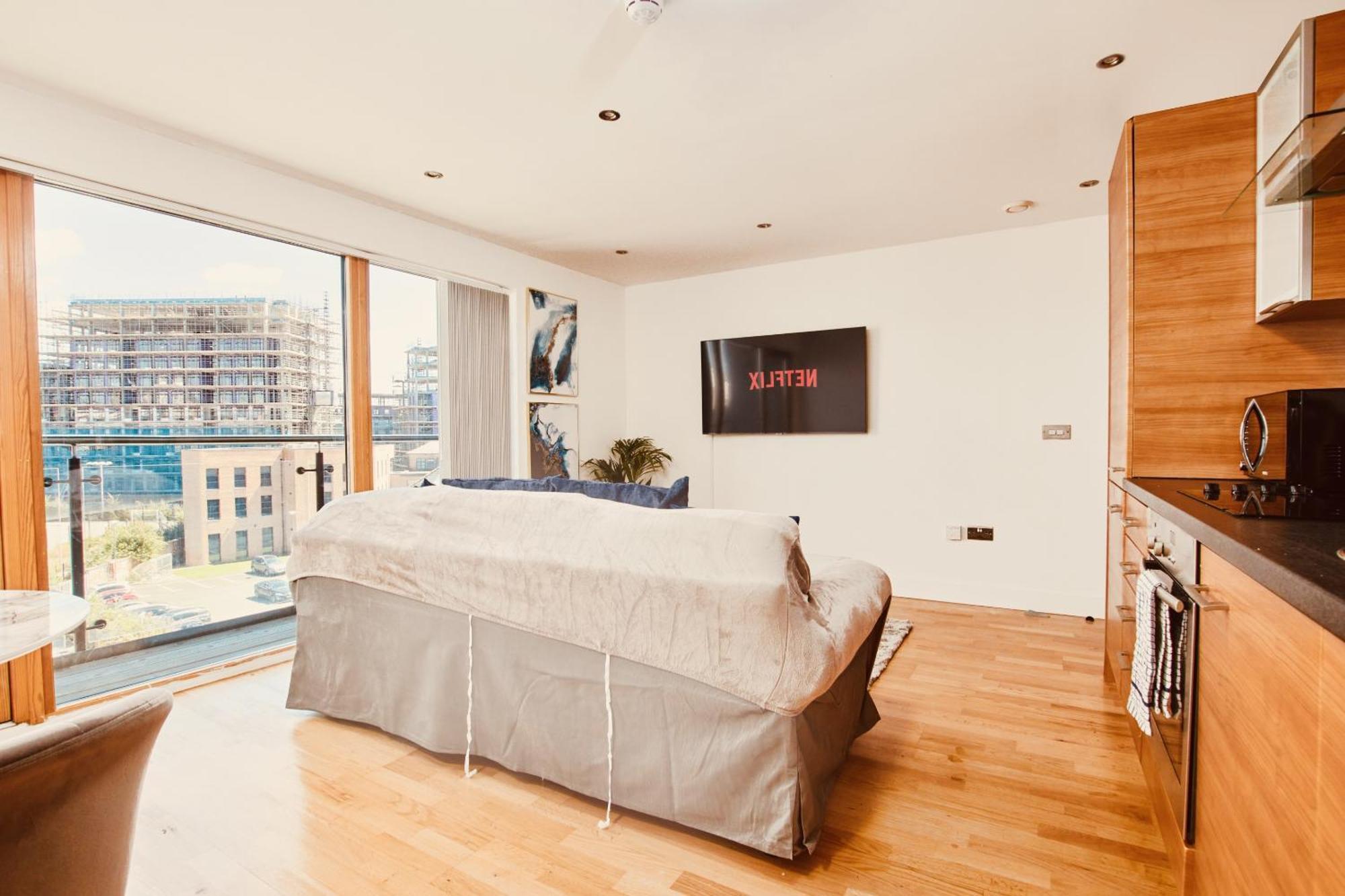 King Deluxe City Apt Large Space& Free Parking! No Balcony Leeds  Pokój zdjęcie